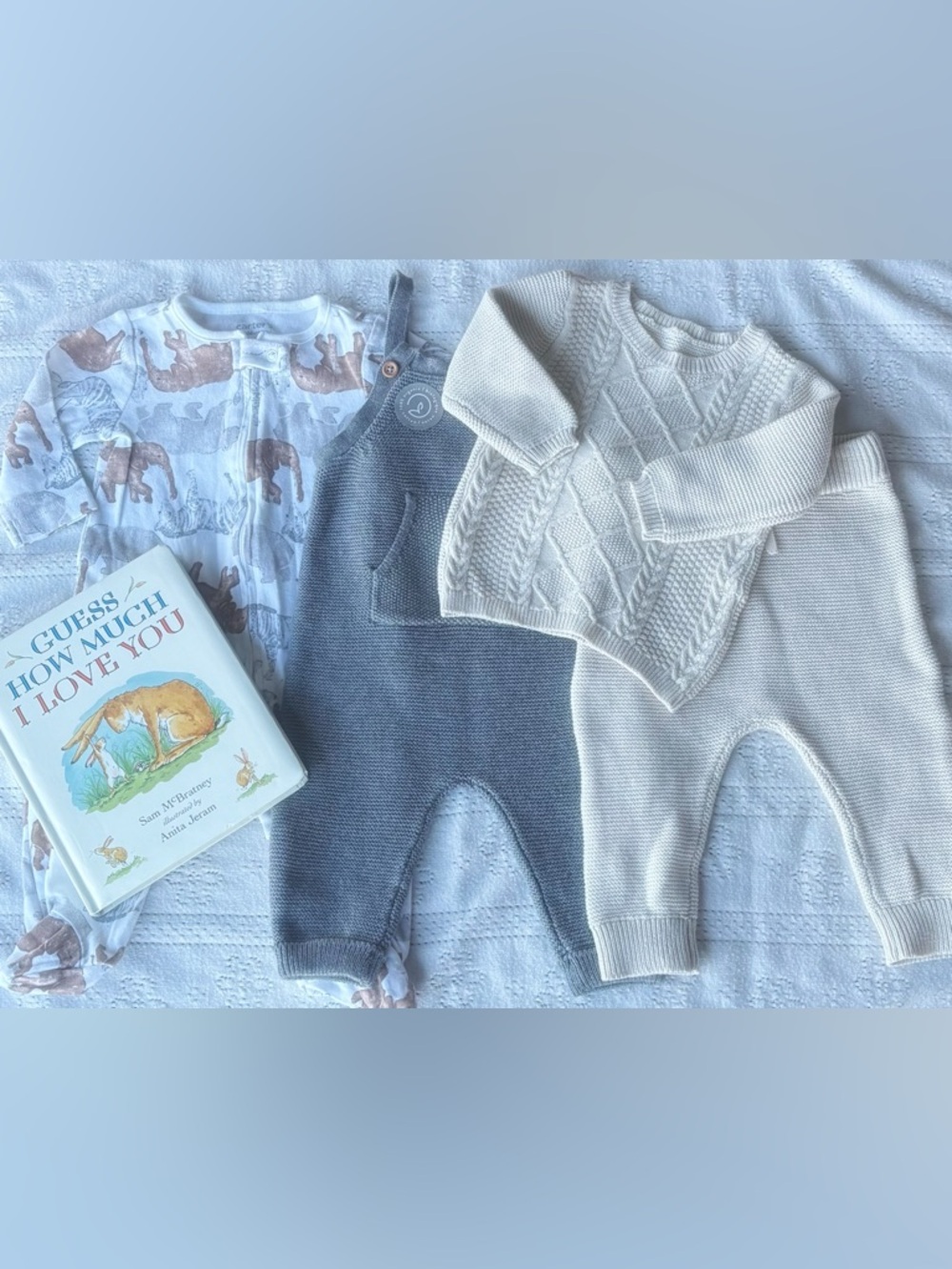 Cozy Baby Bundle 3–6M | Knits & Organic Set 🤍 | Carters